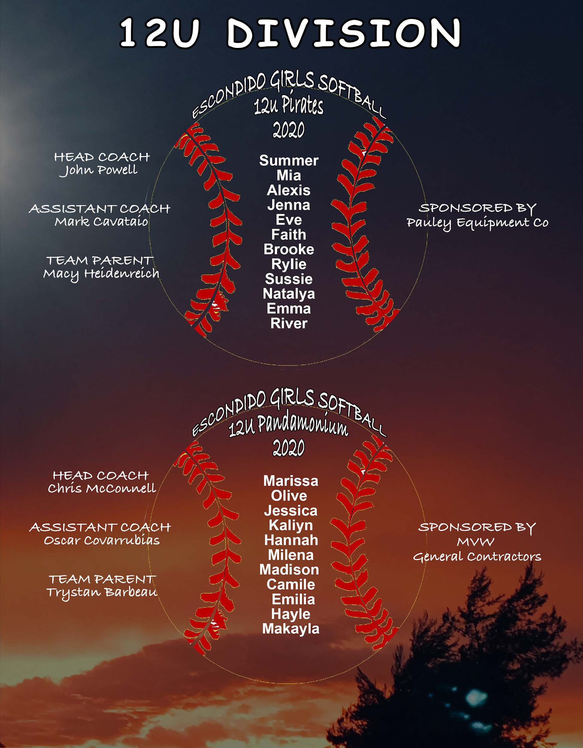 Escondido Girls Softball League